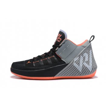 Jordan Why Not Zer0.1 Chaos Black Total Orange-Grey Shoes